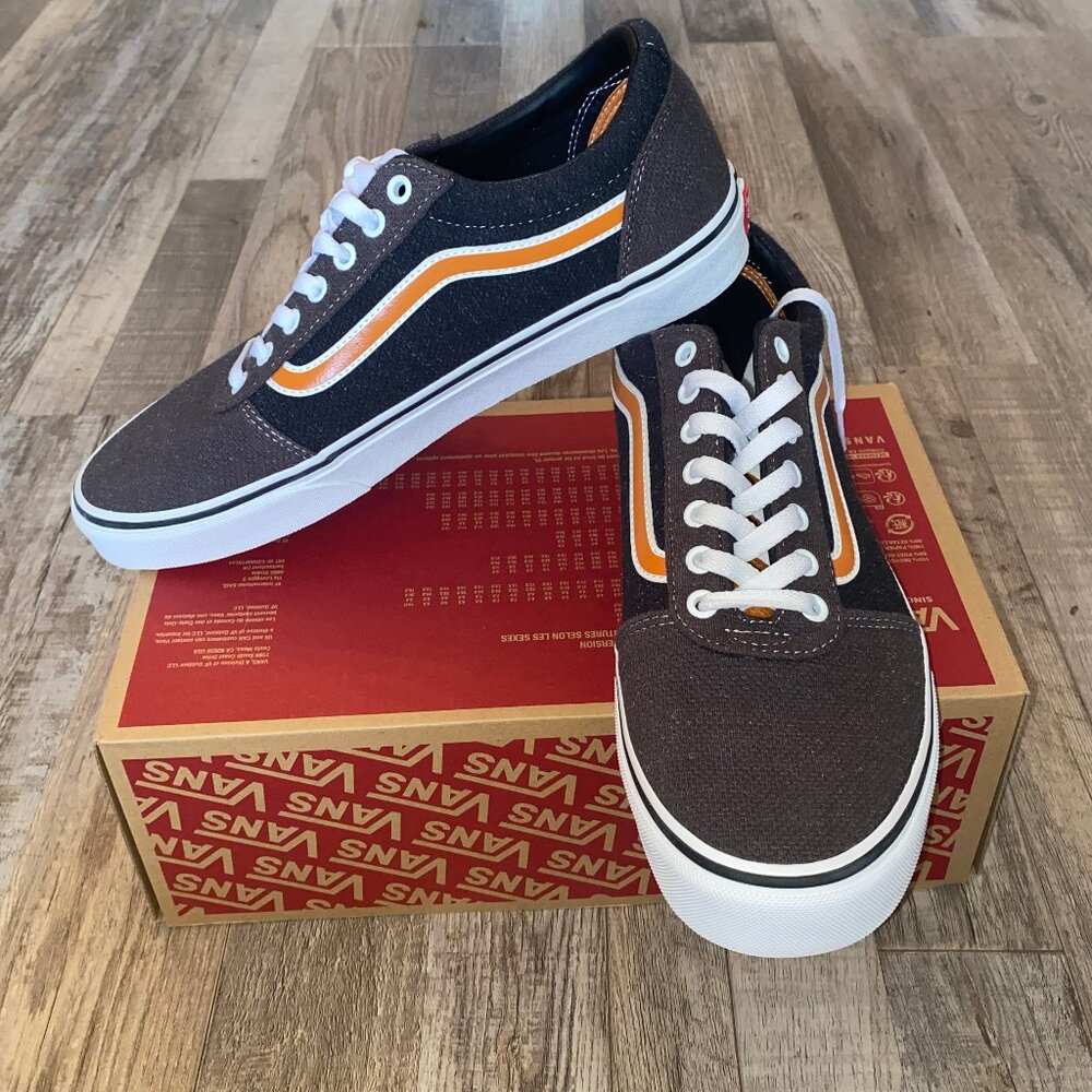 Vans Jersey Block Dark Grey Textile Skate Shoes - Size 10 mens